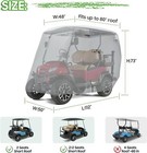 Heavy Duty Golf Cart Cover For 2 4 Passengers Yamaha Club Car Ezgo Waterproof
