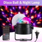 2in1 Party Disco Strobe Light Led Dj Ball Sound Activated Rotating Dancing Lamp
