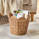 Better Homes   Gardens Round Scalloped Rim Water Hyacinth Basket