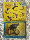 Vintage Die Cast Pistol Cap Gun Toy Keychain Single Shot Made In Hong Kong 86150