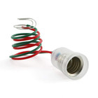 5pcs Miniature Bulb Bases 110v E10 Screw Type Lamp Holder With Wire