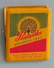 A Vintage 1940 s Peacocks Rubbers   Condoms Advert  Binder Clip For Pharmicist