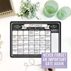 Chalkboard Small Magnetic Calendar For Refrigerator Dry Erase - Fridge   