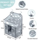 Qrzlp Baby Diaper Caddy Organizer With Cloud Print  Multi-compartment Nursery   
