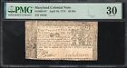 Md-67 April 10  1774  2  9s  Colonial Currency Annapolis Maryland Pmg 30 18356