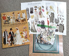 Lot Of Vintage 1980s Victorian Paper Dolls - 6 Assorted Sets - Cut