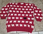  Vtg Warm wonderful Princess Di Blk Sheep Sweater  England   Ship Free    Size L