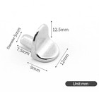 20pcs 5mm L Shaped Shelf Support Pins Metal Cabinet Furniture Studs Set - New