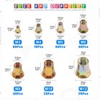 320pcs M3 M4 M5 M6 M8 M10 M12 Half Hex Body Flange Rivet Nuts Assortment Kit    