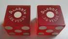 Vintage Aladdin Las Vegas Casino Dice No Numbers Pair