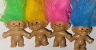 Lot Of 12 Vintage Troll Doll Necklaces New In Pkg - Novelty  Party  Retro