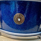 Gretsch Round Badge 14   x5 5 Dixieland Snare Drum-blue Sparkle-early Style 1950   s