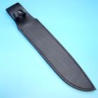 Fixed Blade Knife Sheath Black Leather Bowie Belt Pouch 15 5  X 10 75  Quality