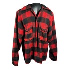 Minnesota Woolen Co Vintage Jacket Men s Medium  Red Buffalo Plaid Button Down