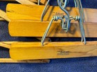 Vintage Wooden  metal Hook Hangers 3-setwell Pants Clamp- Lot Of 10
