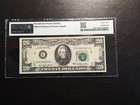 20 00 1977 Federal Reserve Note Error Offset Printing Front To Back Pmg 53 Auepq
