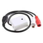 Microphone Pickup Sound Monitoring Device For Cctv Camera Security System