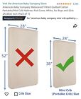 American Baby Waterproof Fitted Quilted Portable mini Crib Mattress Pad 24 X 38