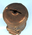 Antique Abendroth Bros  Gem Heater Stove Cast Iron Advertising Bank