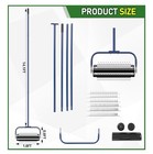 14    Stainless Steel Roller Pond Rake  Lake   Pond Weed Removal Tool Weeds Roots
