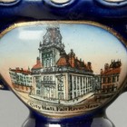 Vtg Antique Porcelain Small Vase Souvenir Germany City Hall  Fall River  Mass Ma