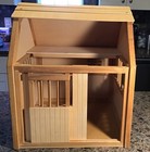 Wood Horse Barn Stable Toy 14 5   w 17 5   t 14 75   d 