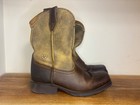 Ariat Rambler Brown Leather Square Toe Western Cowboy Boot - Kids Sizes Us 12