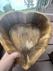 Large Rustic Wooden Heart Bucket Planter Newborn Photography Prop Wedding Decor 