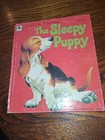 Vintage The Sleepy Puppy 1961 A Golden Tell A Tale Book 1st Edition 