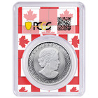 2019 Modified Proof  5 Silver Canadian Maple Leaf Pcgs Pr70 Fdoi Pride Of Two