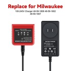 Replace Charger For Milwaukee 18v Lithium-ion Battery For M18 48-11-1850 Us Plug