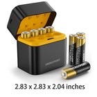 8pcs 1 5v 3000mwh Aa Rechargeable Lithium Battery With Fast 8-slot Charger Box