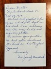 Pristine  cinderella Man  James J Braddock Signed Card   Wife s Historical Note