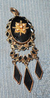 Beautiful  Antique  Solid 10k  Gold  Mourning Pendant