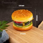 Artificial Hamburger Cheeseburger Realistic Fake Food Display Home Prop Model