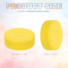 12 Pcs Washable Tempera  2 3 x0 7  Large Tempera Paint Cakes  Dark Yellow
