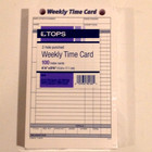 Employee Time Cards Weekly White 4 1 4  X 6 3 4   Tops 3016 Heavy Stock 100 pack