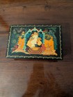 Large Vintage Russian Palekh Lacquer Box  the Three Bears  Signed Morozova
