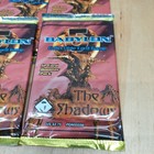 Lot Of 7 Babylon 5 Ccg The Shadows Booster Packs 1998 Precedence Sealed 12 Cards