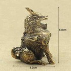 Chinese Style Copper Mini Retro Made Old Kirin Incense Burner Home Decor