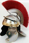 Medieval Roman Centurion Armour Helmet W  Red Plume   Free Linear Re-enactment
