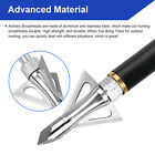 12pcs 100grain Archery Broadheads 3blade Hunting Crossbow Compound Bow Arrow Tip