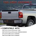 Tail Lights Assembly Compatible With 2007-2013 Chevy Silverado 1500 2500hd 3500h