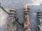 Vintage Lot Of 4 Fence Gate Post Topper Cast Iron Old
