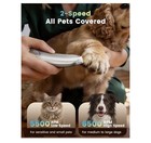 Oneisall Dog Paw Trimmer  2-speed Up To 6500 Rpm  35db Low-noise Safe Pet Paw