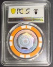 2016 Fully Funded Loaded Satori 0 001 Btc Bit Coin Orange Poker Chip Pcgs Ms70