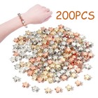 200pcs Celestial Star Spacer Loose Beads For Diy Crafts Jewelry Earring Making A