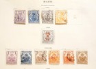 1891-1898 Haiti 21 Stamp Collection Page Set Lot