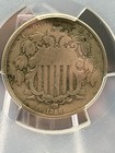 1866 Shield Nickel With Rays - Pcgs Vg08 - Business Strike 5c