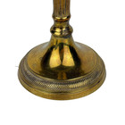 Vintage 8  Brass Candlestick Holder Candle Fluted Regency Style - Heavy Patina